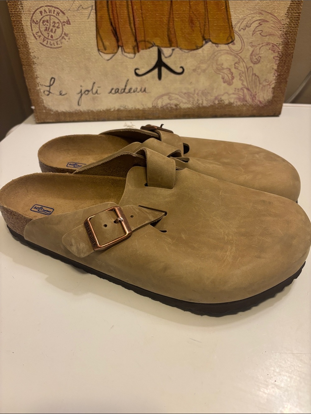 New- Birkenstock Boston Clogs Tobacco oiled leather